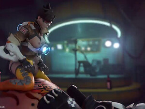 Подборка овервотч порно с Трейсер