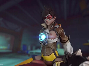 Подборка овервотч порно с Трейсер